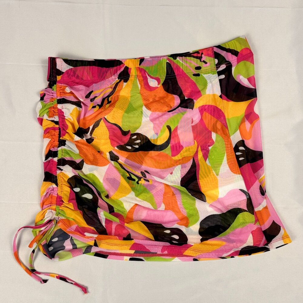 Sea Folly Australia Abstract Printed Cover Up Skirt (swimsuit cover)